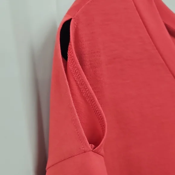 Pink Casual V-Neck Short Sleeve Maxi Dress - Picture 4 of 6